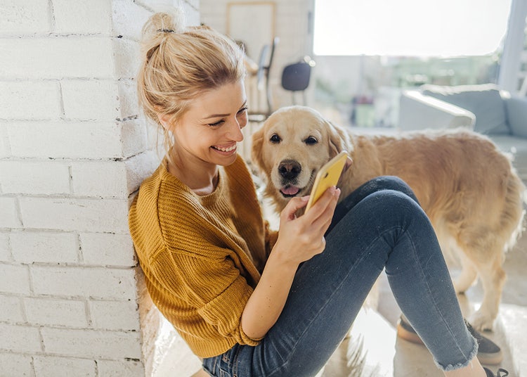 ductless-solutions-woman-and-dog